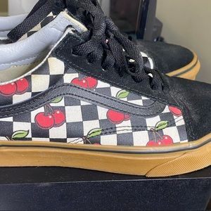 Cherry checkered vans